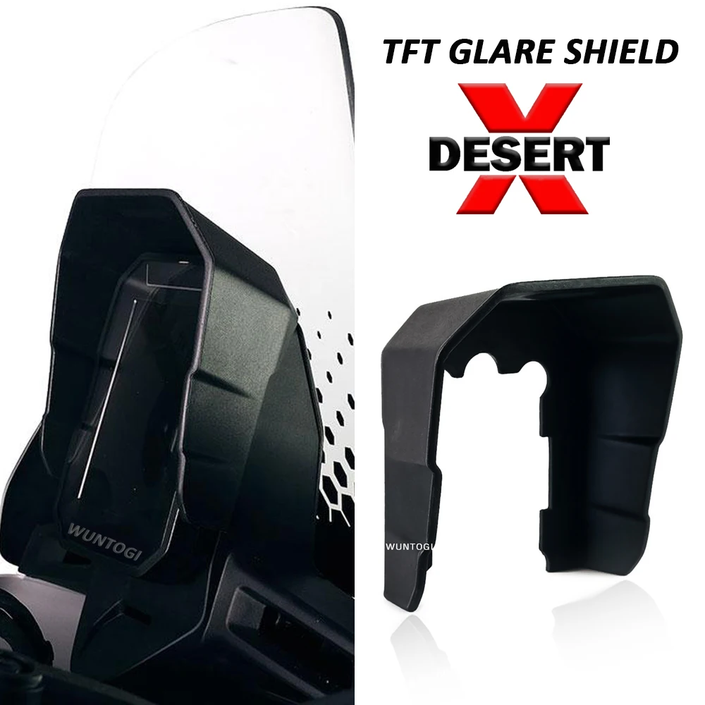 

Motorcycle Accessories TFT Display Anti Theft Brace Meter Frame Cover For Ducati Desert X DesertX Screen Glare Shield Sun Visor