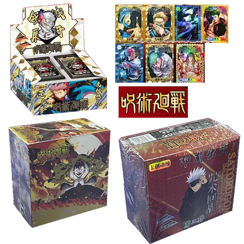 

New Jujutsu Kaisen Collection Card Japanese anime Box All Set Anime Character Rare Flash Ssr Card Deluxe Edition Card Board Game