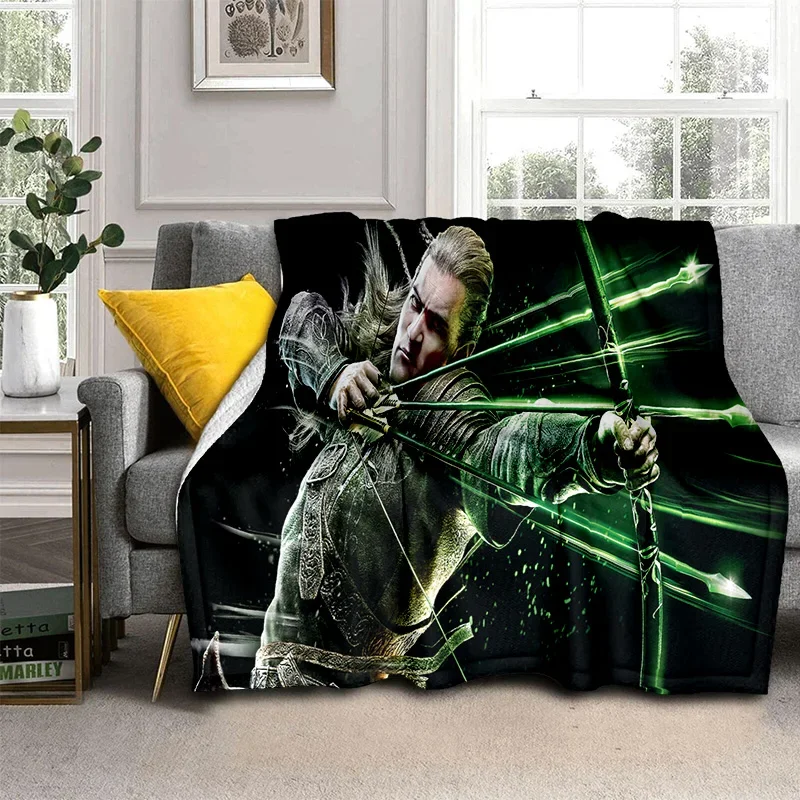 

L-Lord of the Rings H-Hobbit HD Blanket,Soft Throw Blanket for Home Bedroom Bed Sofa Picnic Travel Office Cover Blanket Kids 013