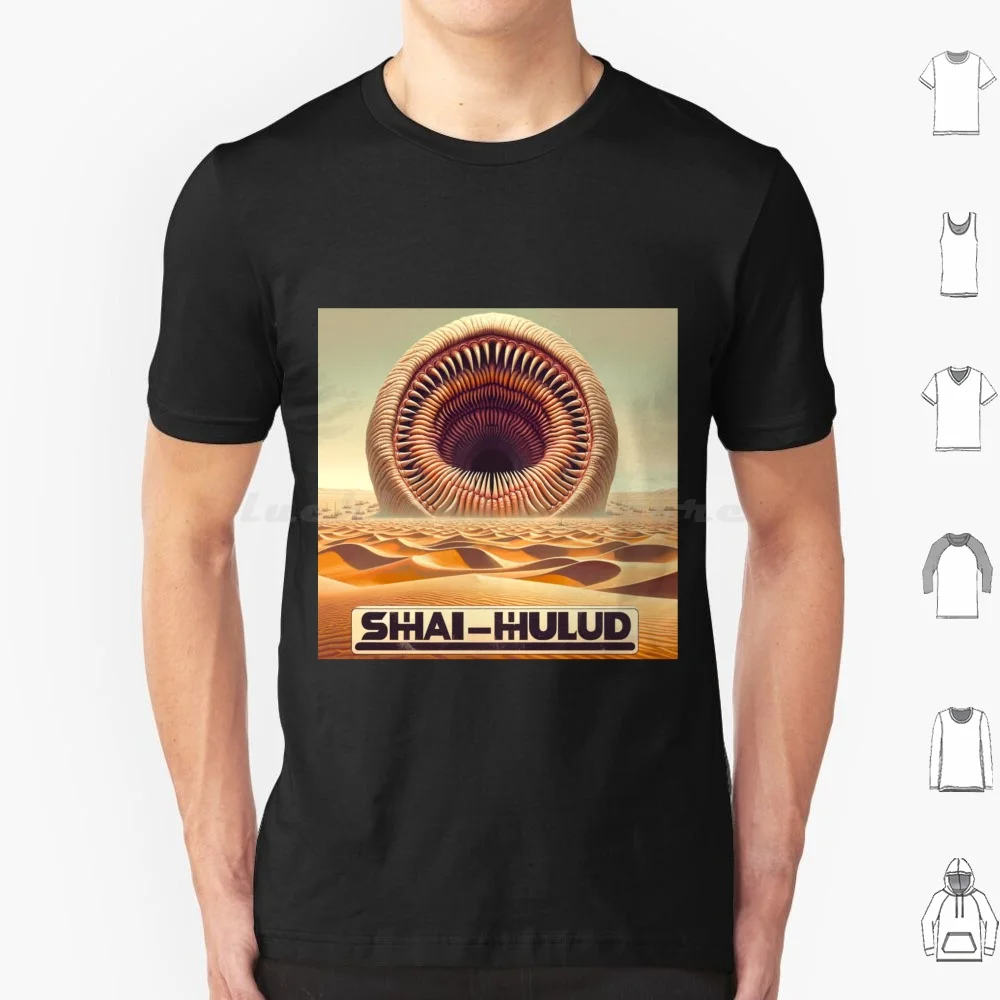 

Shai Hulud-Sandworm T Shirt Cotton Men Women DIY Print Sandworm Science Fiction Shai Hulud Arrakis Melange Spice Atreides