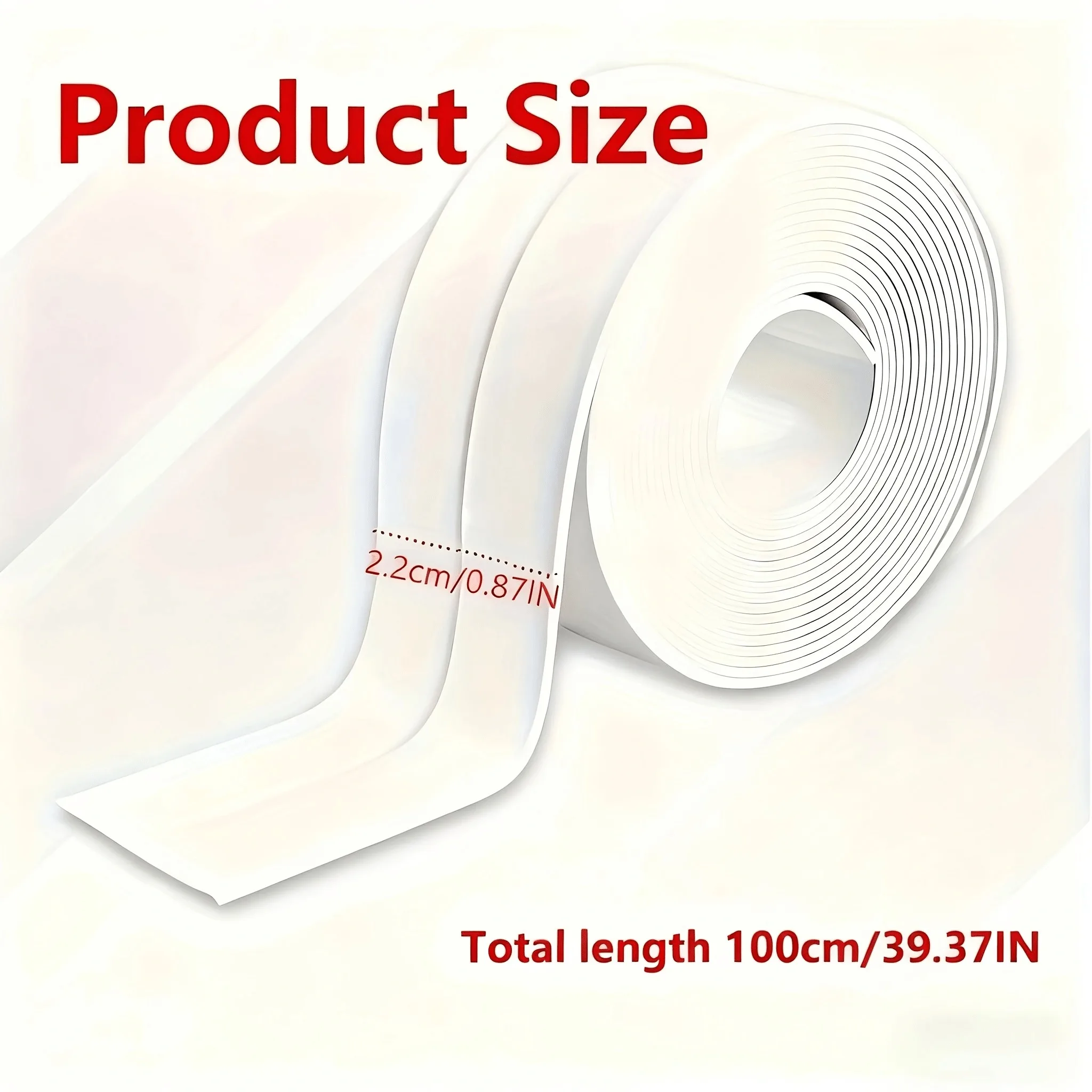 3 kitchen bathroom waterproof tape, easy to cut sink and toilet sealing tape, Halloween and Christmas supplies at home
