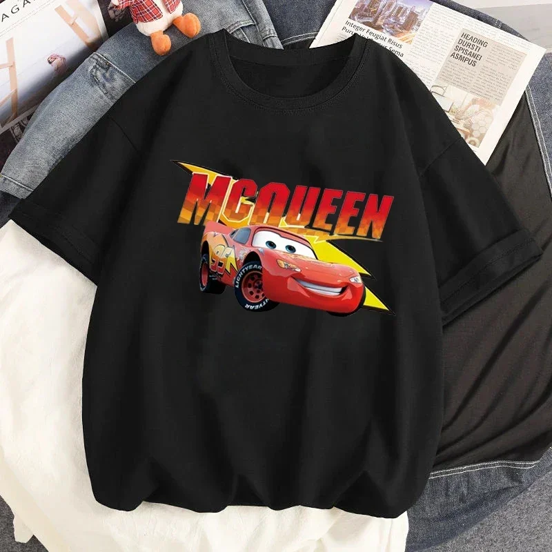 Kawaii Women T-shirt Fashion Cars Graphic Printed Short Sleeve Tee Shirt Female Casual Unisex Streetwear Harajuku Clothing Y2k