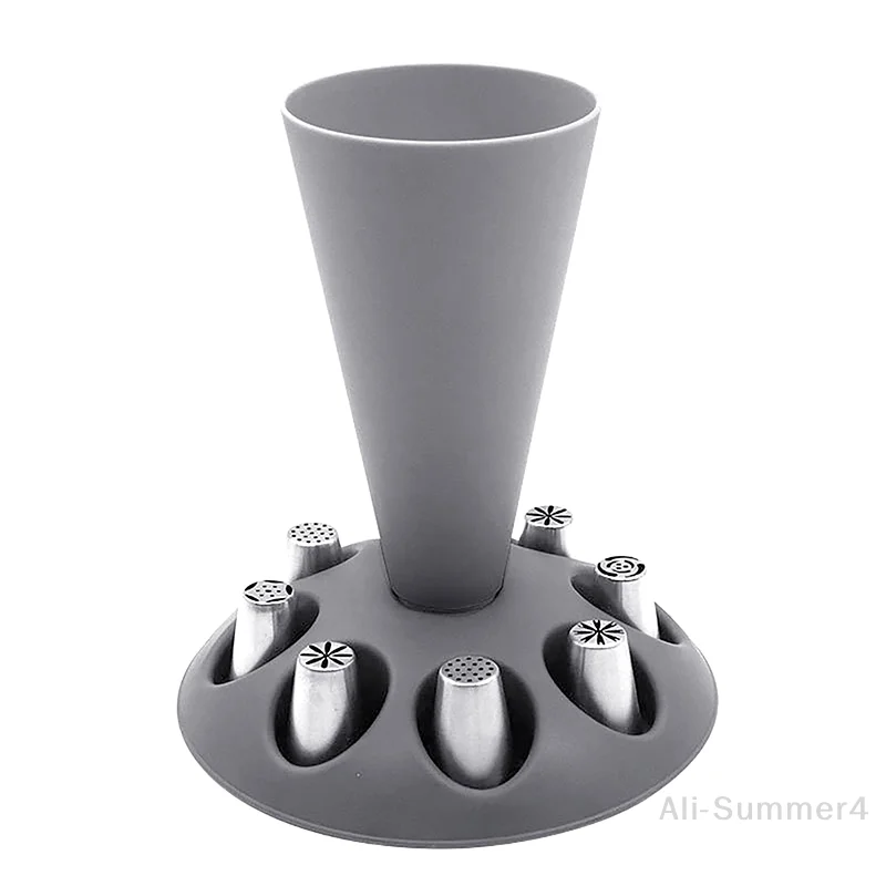 Spritzbeutel-Rack, Spritzbeutel-Halter zum einfachen Befüllen von Zuckerguss-Spritzbeuteln, Ständer, Düse, Dekorieren, Tipps, Ständer für Backzubehör