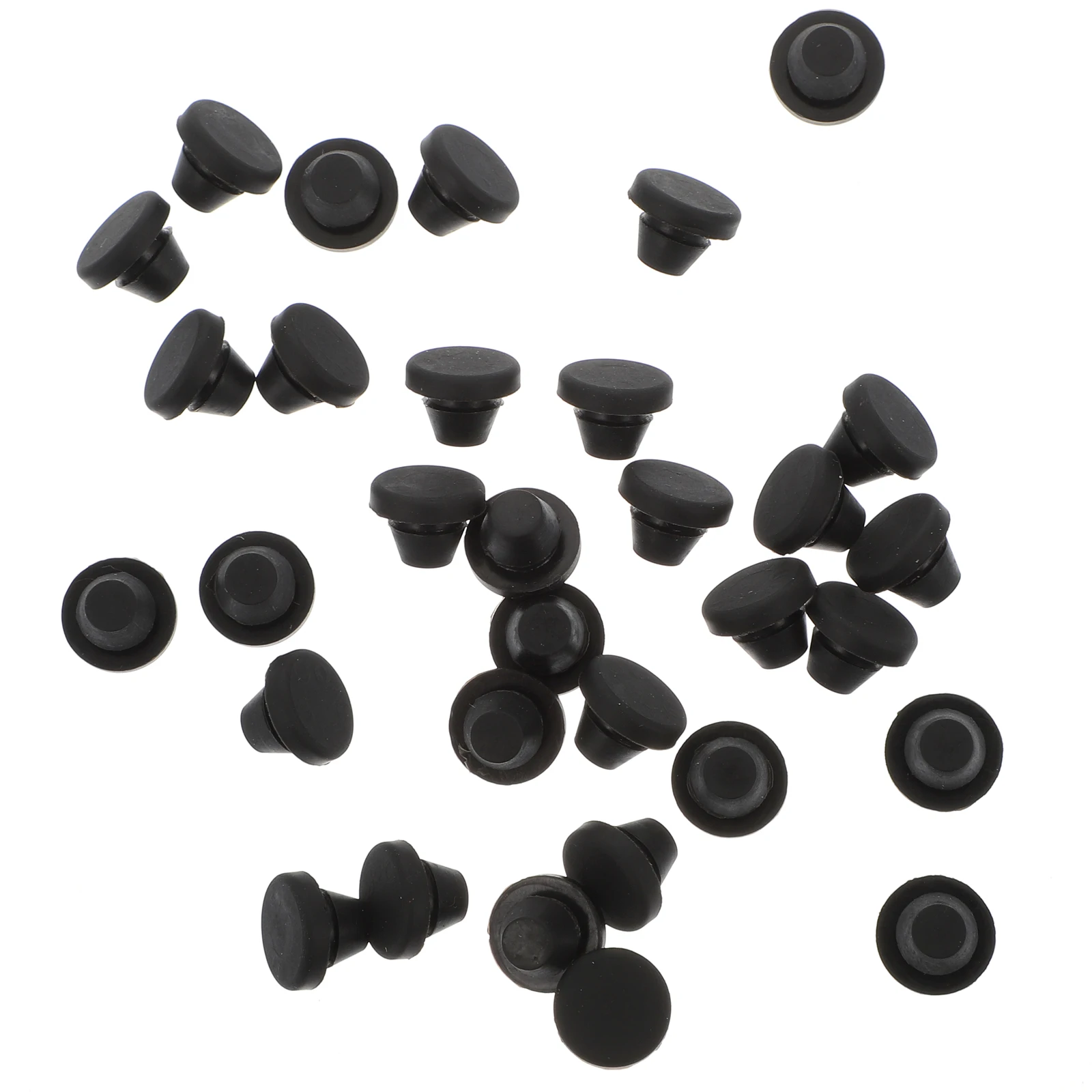 

50pcs Silicone Sealing Plugs Soft Cone Shaped Furniture Pads Anti Slip Chair Leg Covers Table Feet Protectors Rubber Hole Plugs
