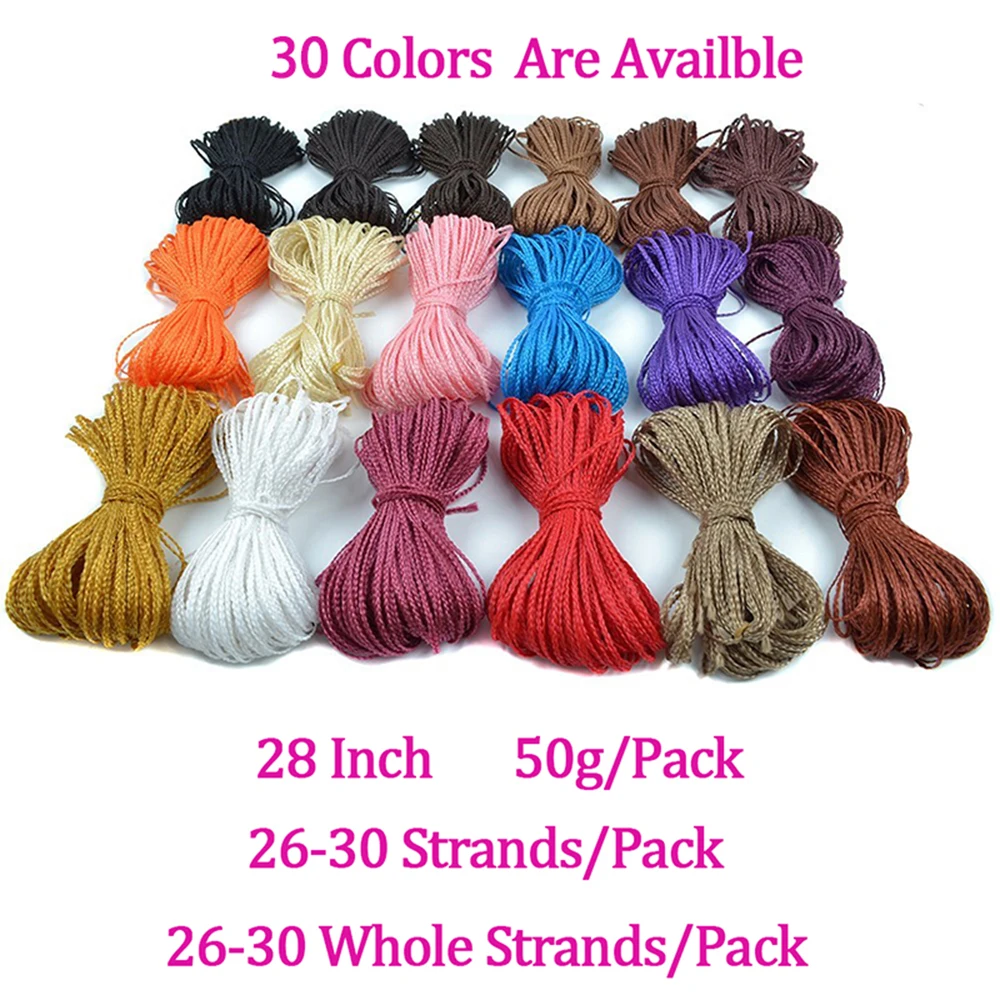 28Inch Zizi Braids Crochet Box Braids Colored Synthetic Hair Extensions Pure Black Brown Pink Blue Crochet Braids Hair Chorliss