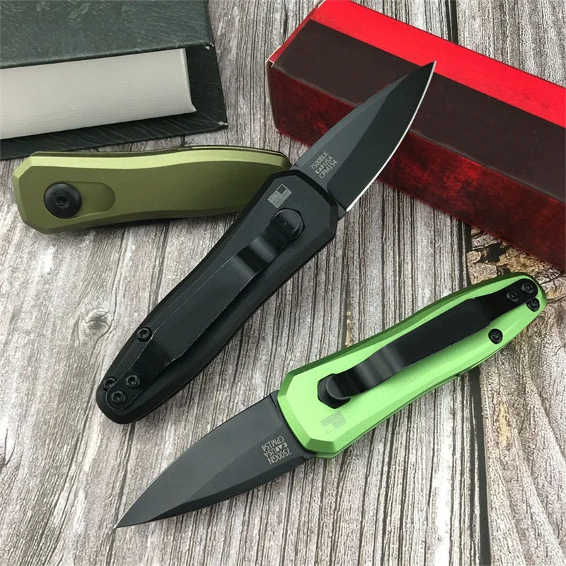 KS 7500 Launch 4 Small Folding Knife 8Cr18Mov Blade Aluminum Handle Outdoor Tactical Knives Survival Hunting Pocket Knife