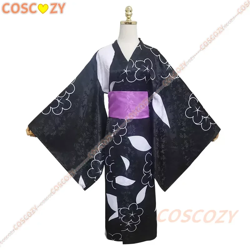 Marin Kitagawa Costume Cosplay Kimono Anime My Dress Up Darling Marin Kitagawa vestito Kimono nero carino uniformi per feste di Halloween