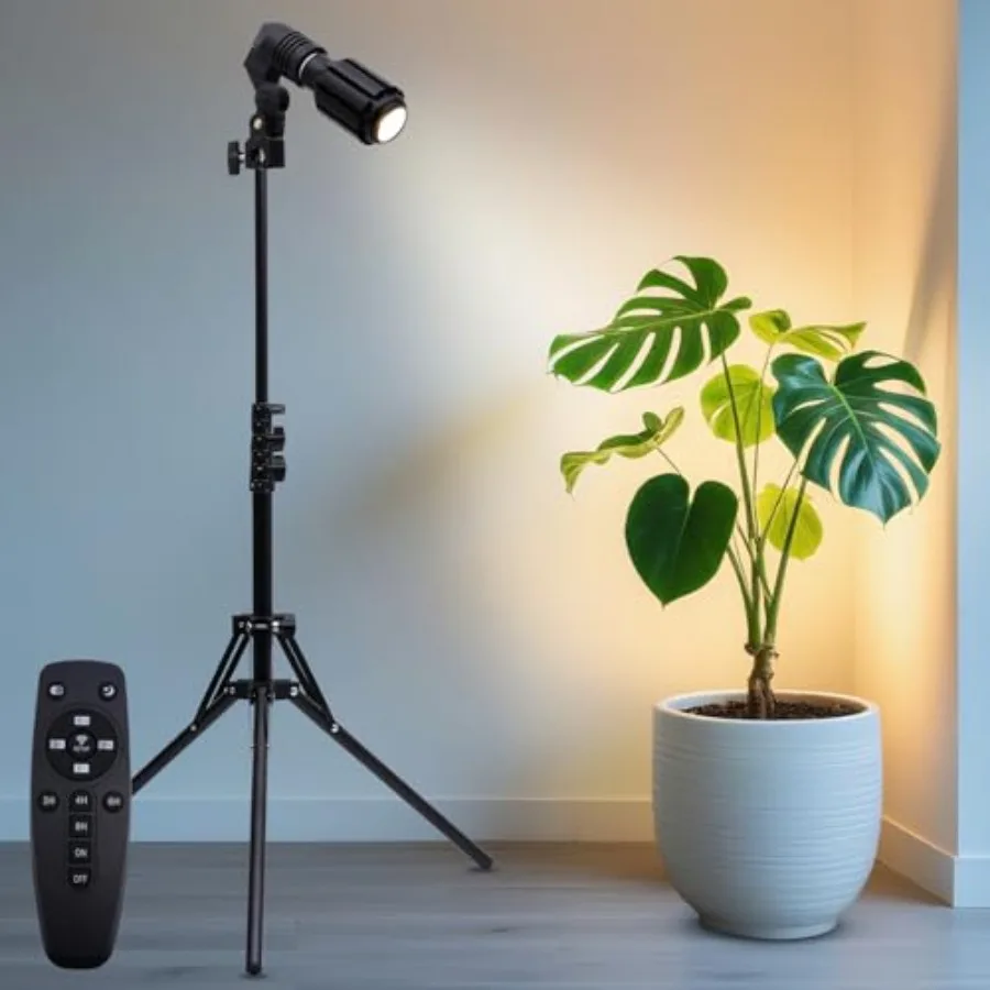 

Spot Lights Indoor Tall 22-63.5" Adjustable Tripod and 10W E26 Replaceable 15° to 60° Zoomable Floor Spotlight Indoor Dimmable