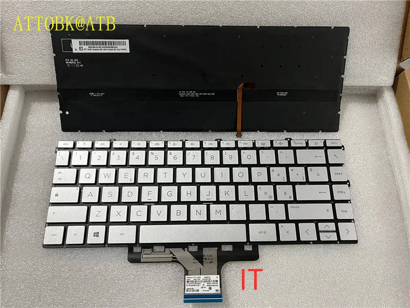Imagem -06 - Teclado para Notebook hp Pavilion X360 14-dw 14-dv 14-ec Tpn-q244 Tpn-i137 14-dv0003tx 14-dw0052tu Retroiluminado sp la ru ar gr fr it uk
