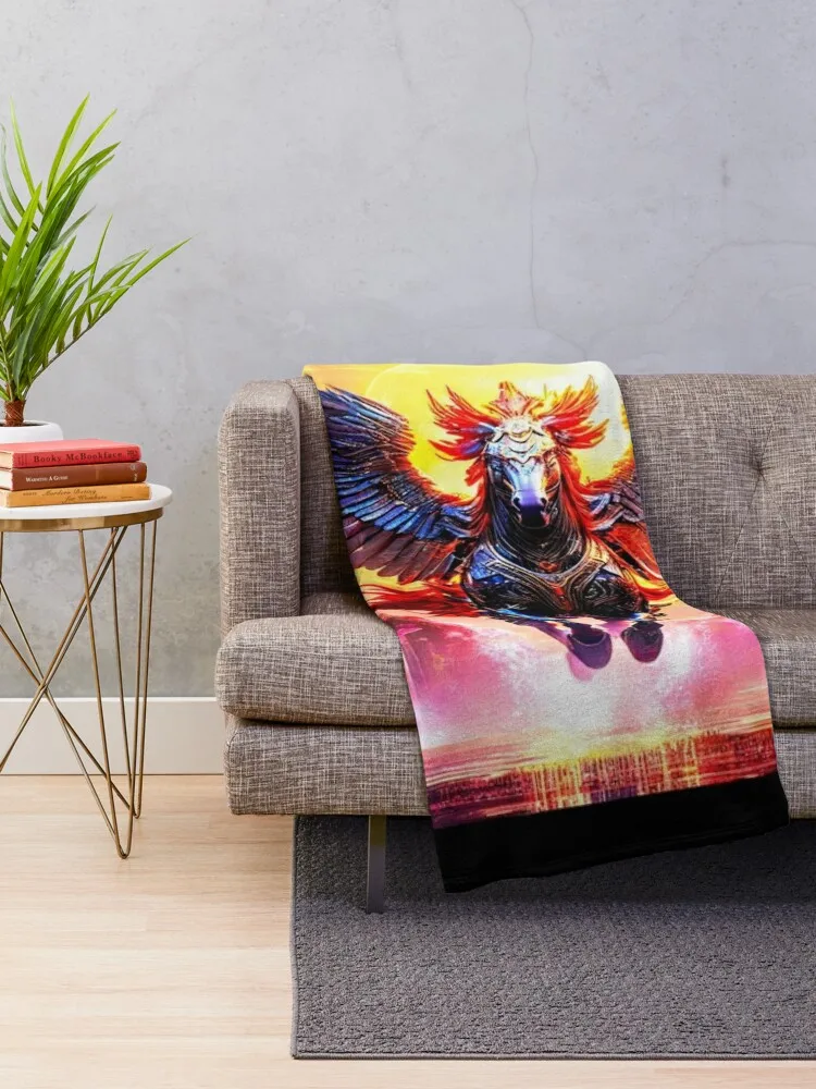 Pegasus Returns Throw Blanket Blankets For Bed Bed covers Flannels Blankets