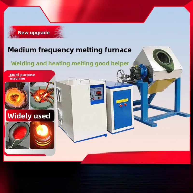 

Medium Frequency Copper Gold Iron Aluminum Melting Blacksmith Industrial Electric Furnace Induction Heating Equipment