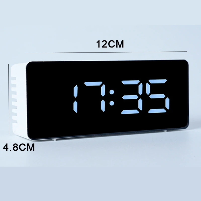 Despertador Digital LED Eletrônico com Temperatura para Quarto, Casa, Escritório, Adolescentes e Crianças