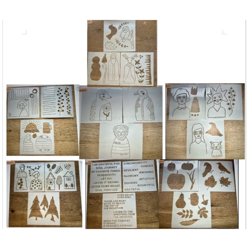 DIY 2024 gorący bubel szablony malowanie księga gości kolorowanie tłoczenie Album papier dekoracyjny szablon kartek A10000
