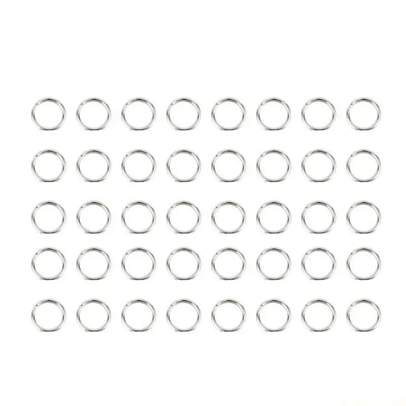 M5TC 500Pcs Fishing Split Rings Double Rings Connectors High Strength Lures Rings Saltwater Terminals Tackle Connector Enduring