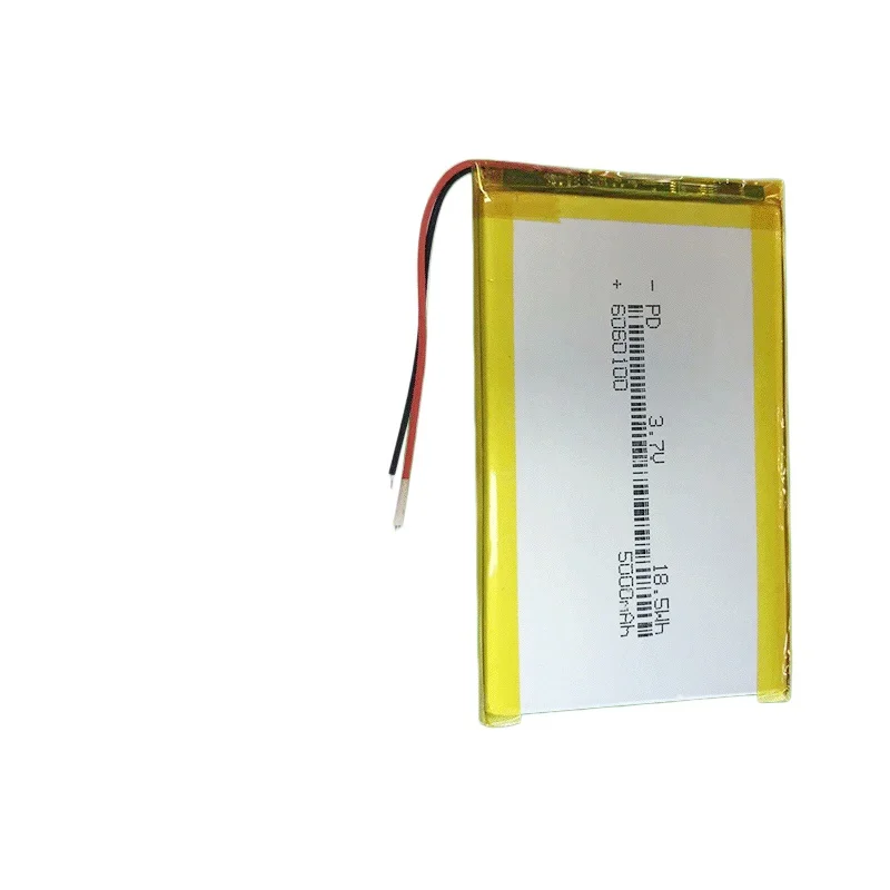 3.7V 6060100 Polymer Lithium Battery 5000mAh for Power Bank & Smart Water Cup