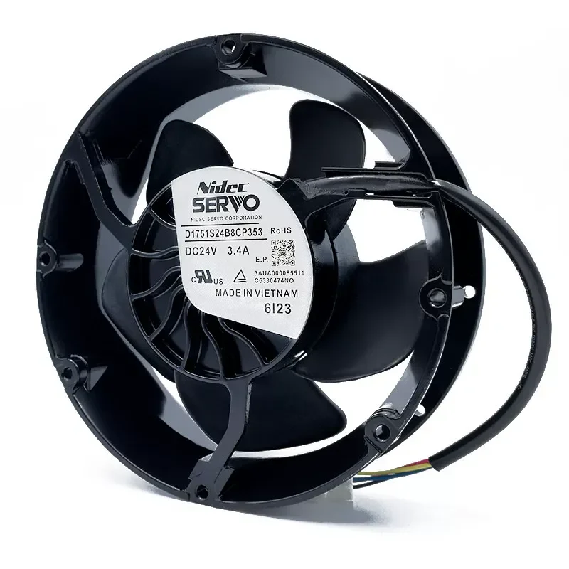 For SERVO D1751S24B8CP353 24V 3.4A ABB inverter cooling fan 17251 fan