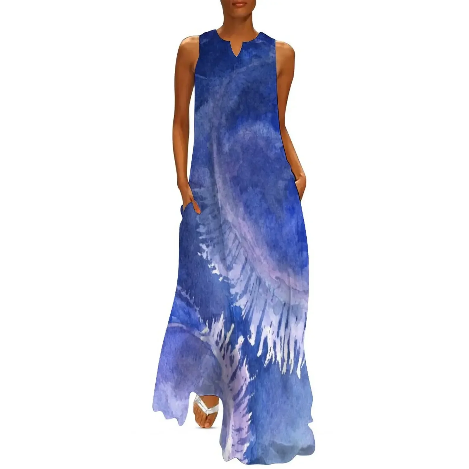 

Watercolor Moon Jellyfish at the Seattle Aquarium Long Dress dress dresses Dress