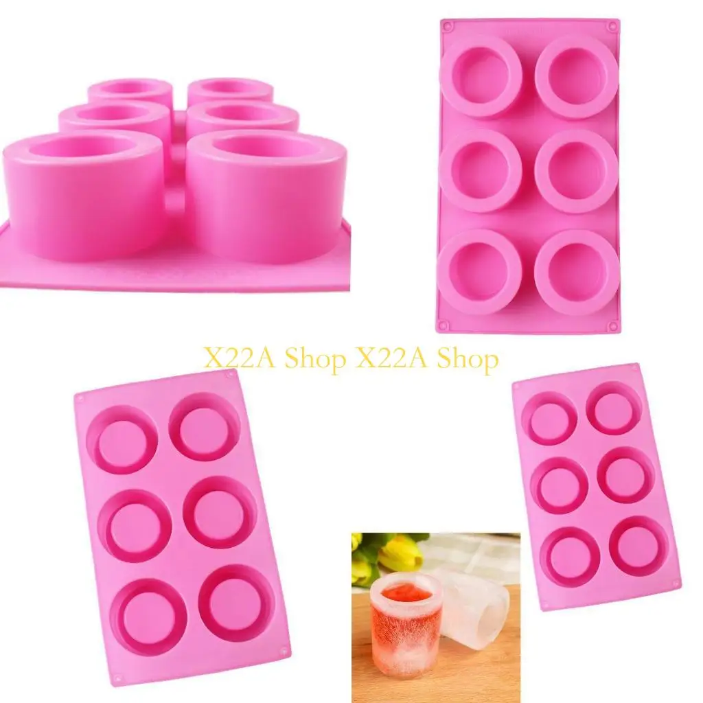 Unique 6-Cavity Cup Bottle Mold with Cup Mold Without Cover DIY Art Craft Tool