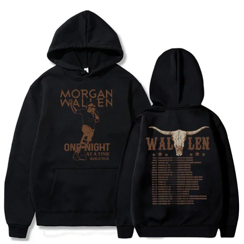 Streetwear Morgan Wallen Hoodie Wallen One Night At A Time Tour Hoodies Morgan Wallen Merch Pullover Sweatshirt Unisex Oversized