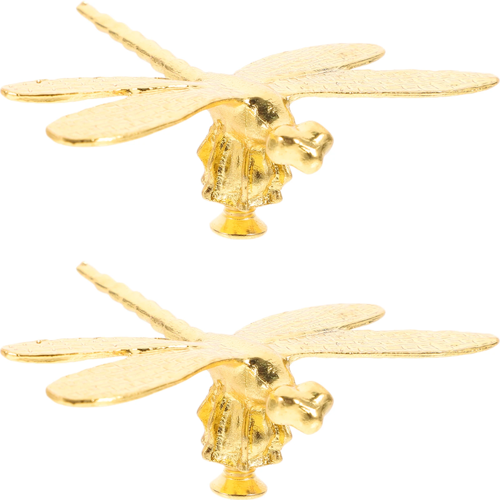 

2Pcs Brass Dragonfly Drawer H les Cabinet Door Knobs Pulls for Wardrobe Closet Furniture Hardware Golden Color