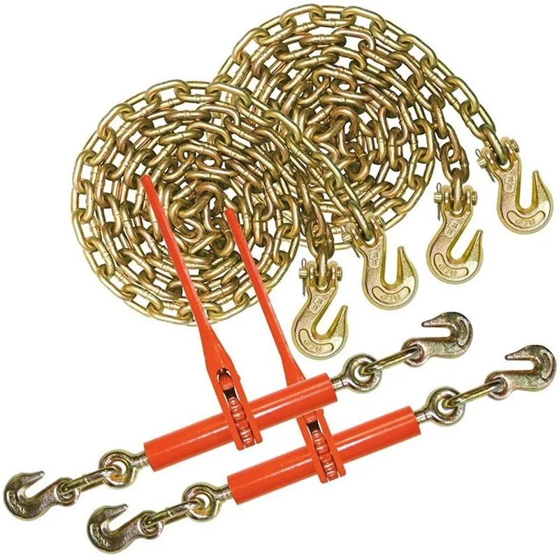 For Complete set of chain ratchet tightener, color-plated chain combination set binding chain rigging