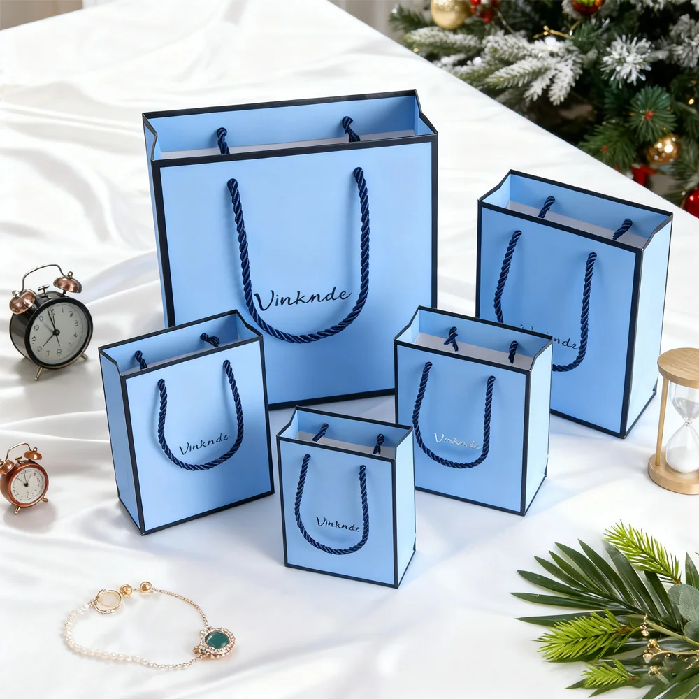 

Бумажные сумки на заказ, сумка для покупок, бутик-мешок с логотипом и ручкой, одежда, ювелирные изделия, свадебные духи, подарочные пакеты для рождественской вечеринки