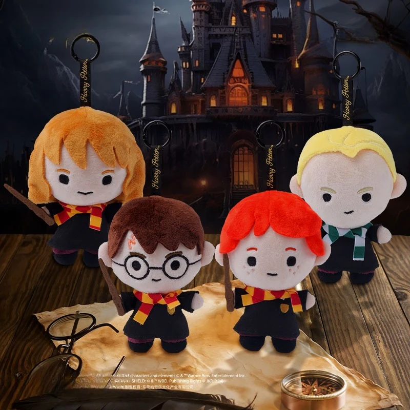 

Новая плюшевая игрушка по фильму «Гарри Поттер»: Рон с шарфом, 12 см. Милая аниме-кукла, подвеска для сумки, брелок, подарок на день рождения.