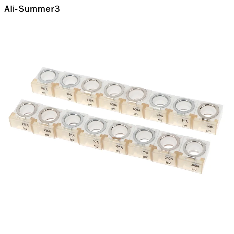 【AyS】1 Stück 30A-600A Batterie-Sicherungsblock-Kit mit Anschlussklemme 58V mit Einzelbolzen 5/16 Zoll, Marine-zertifizierte Batteriesicherung für Boot, LKW, Wohnmobil