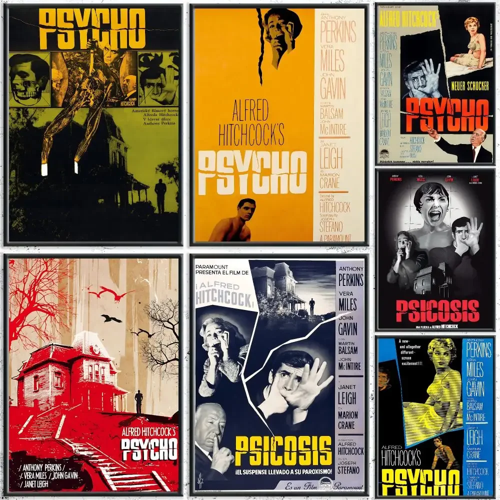 Horror Movie Psycho Painting Calligraphy HD Canvas Poster Crease Free Waterproof All Space Wall Decor