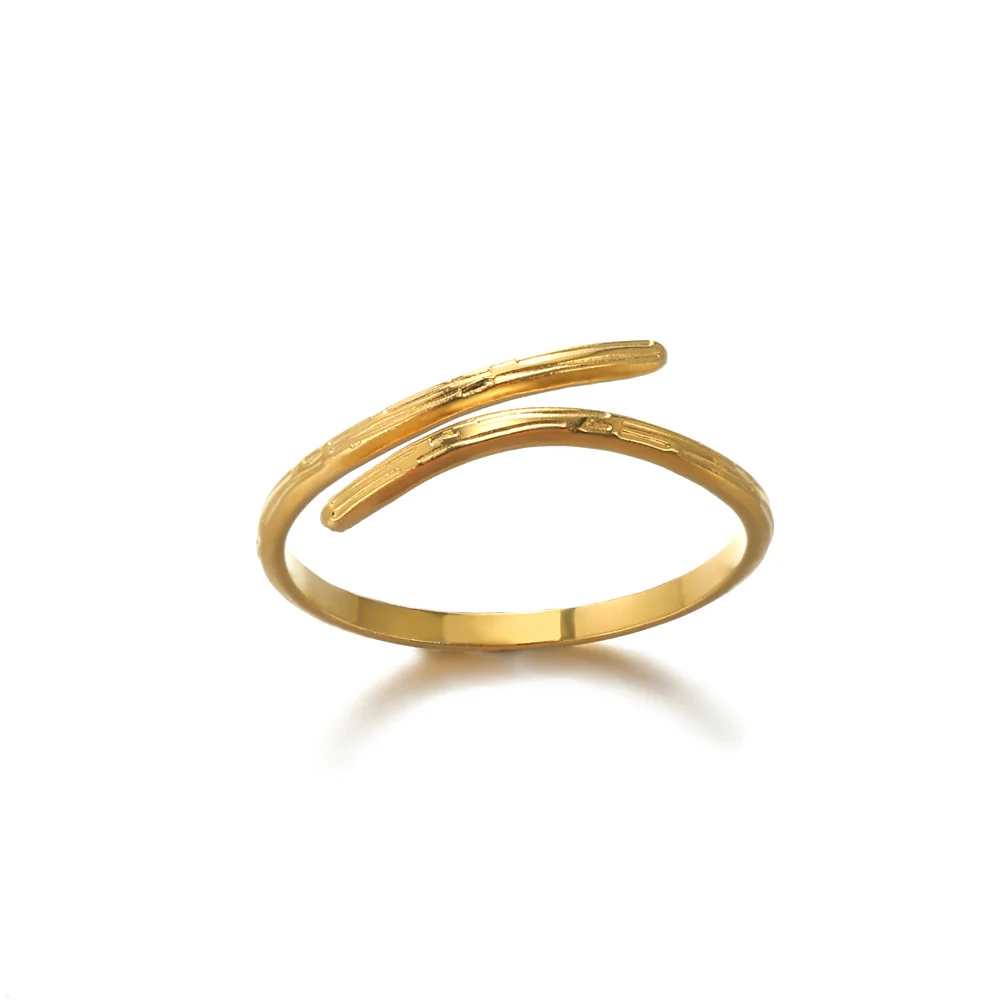 316L Edelstahl Ringe für Frauen Gold Farbe Multilayer Geometrische Offenen Ring Vintage Wasserdicht Hochzeit Ästhetischen Schmuck Geschenk