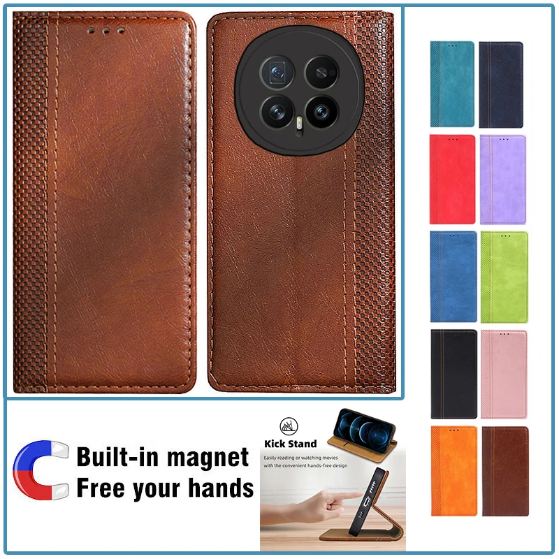 Картина 4: Кожаный чехол-книжка для Honor Magic8 Pro, Honor Magic 8 Lite, Honor Magic 8 Pro 5G, Honor Magic8 Pro Air