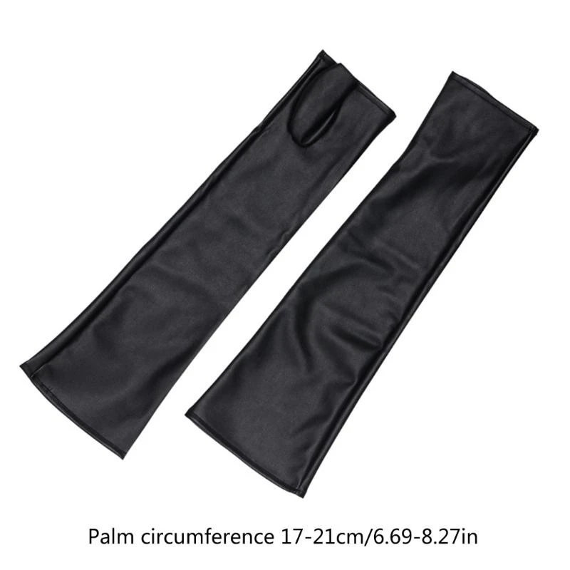 

652F Dark Gloves for Women and Girls in Theme Party Comfortable to Wear Elastic Nightclub Stretchy Gloves