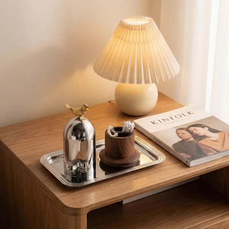 Light Luxury Stainless Steel Toothpick Holder Creative Toothpick Dispenser Decorative Tabletop Ornament Unique Gift for Friends
