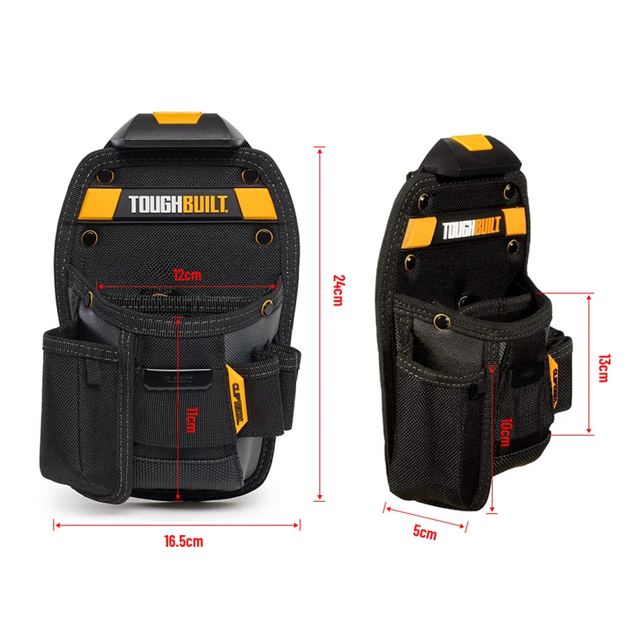 Imagem -03 - Bolsa Universal Utilitário Bolso Faca Heavy Duty Impacto Coldre para Cinto de Ferramentas Toughbuilt 24x16x5 cm Tb-ct26