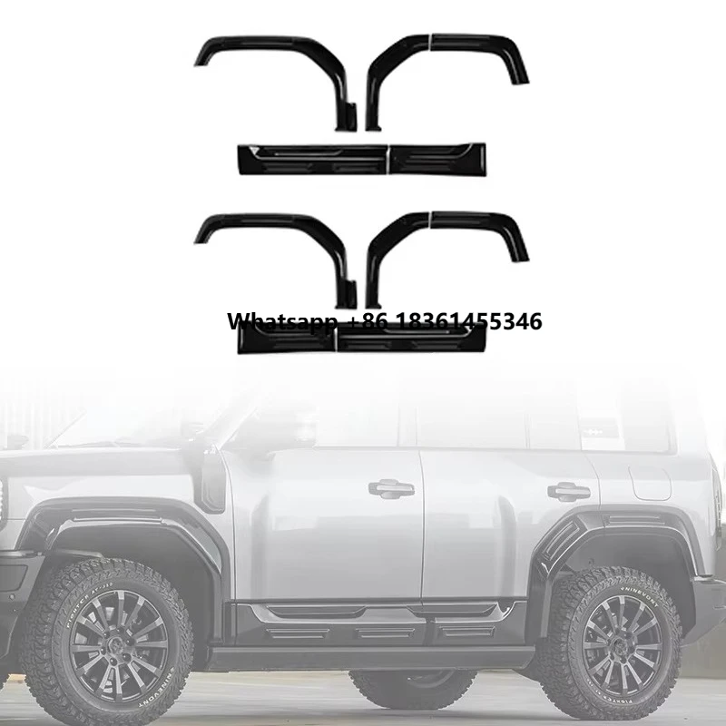 

Leopard 2025 New Exterior Accessories Gloss Black Door Scratch Guard Fender Flares Wide Body Kit