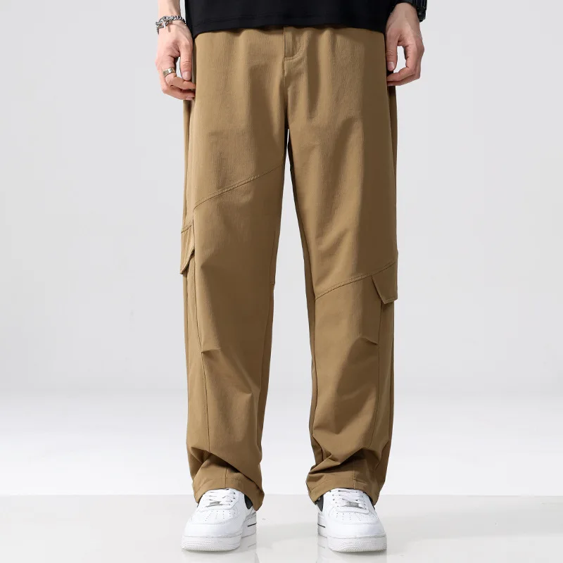 

2025 Spring and Autumn American Retro Casual Work Pants Loose Solid Color Comfortable Outdoor Versatile Mountaineering Pants