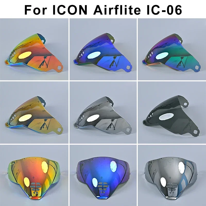 

Motorcycle Helmet Visor Shield Fliteshield Mirrored Airflite Faceshield Replacement Face Shield for ICON Airflite Helmets.