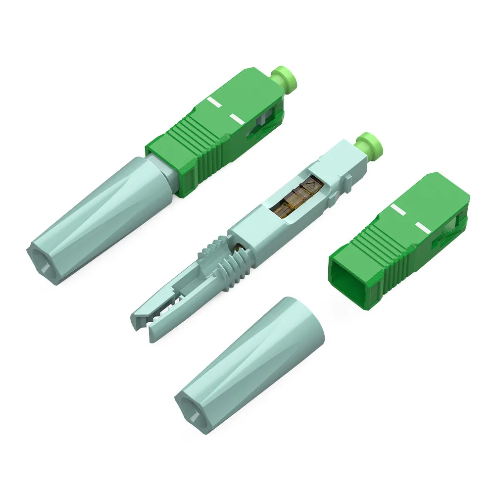 quickly-assembly-connector-for-2x3mm-drop-cable-basic-nut-type-ffc-01-telcome-grade-standards-low-insertion-loss-low-return-loss