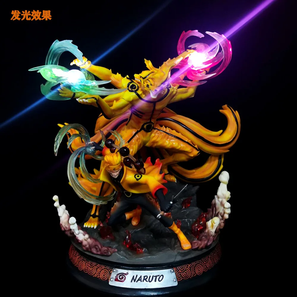 Naruto GK nine-tailed fox Naruto, vortex Naruto immortal, tail beast, can shine super huge statue figure