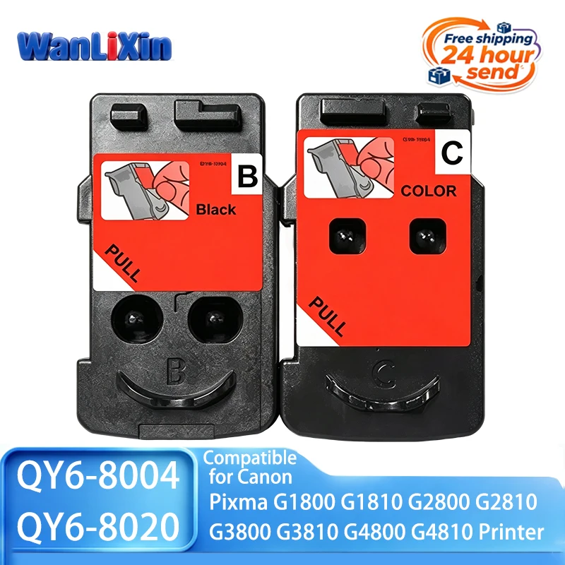 CA91 CA92 QY6-8004 QY6-8020 Printhead Ink Cartridge Compatible for Canon Pixma G1800 G1810 G2800 G2810 G3800 G3810 G4800 G4810