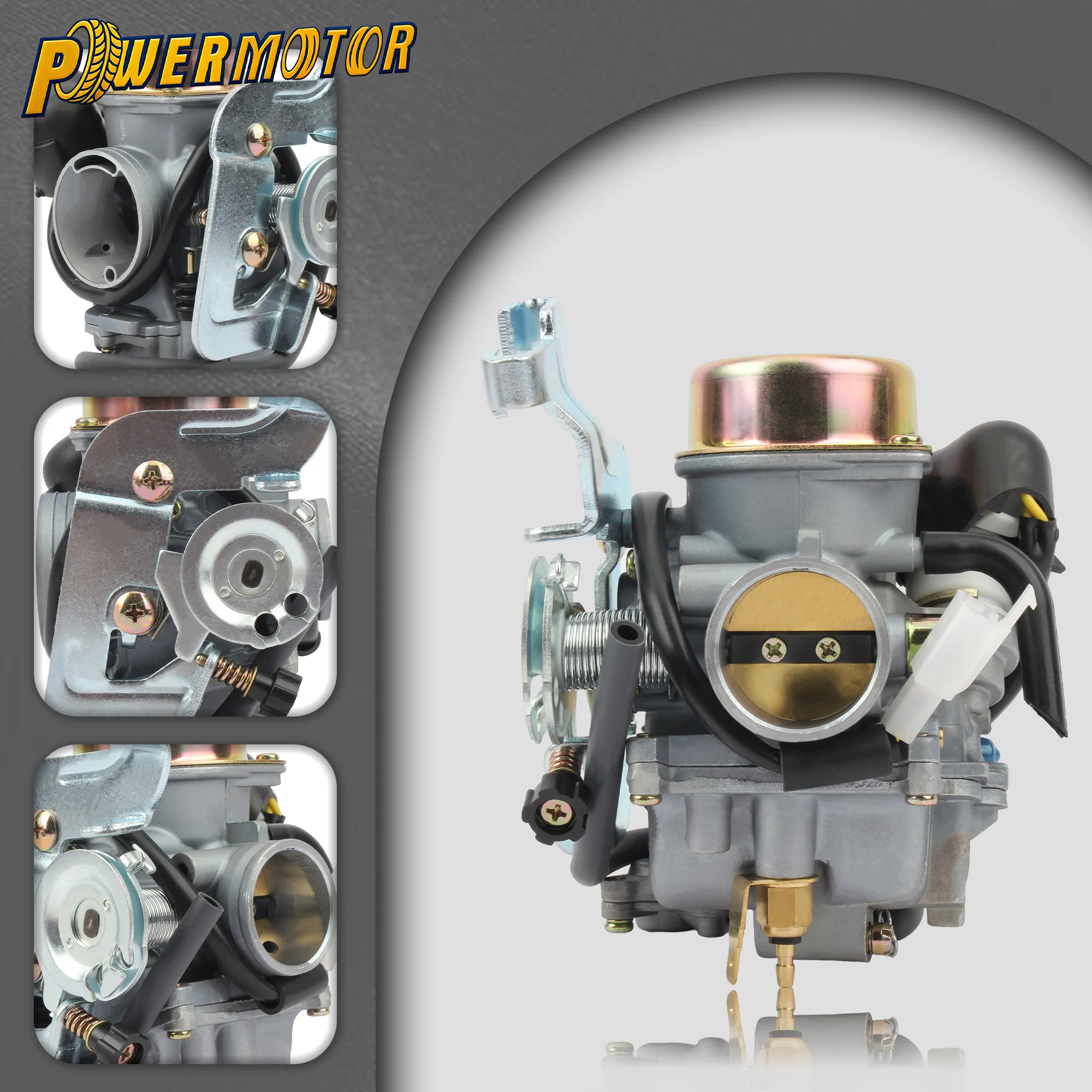 

CVK30 Motorcycle 30mm Carburetor For GY6 150cc 200cc 250cc 260cc 300cc Engine ATV Quad Dirt Bike Scooter Moped Carburettor