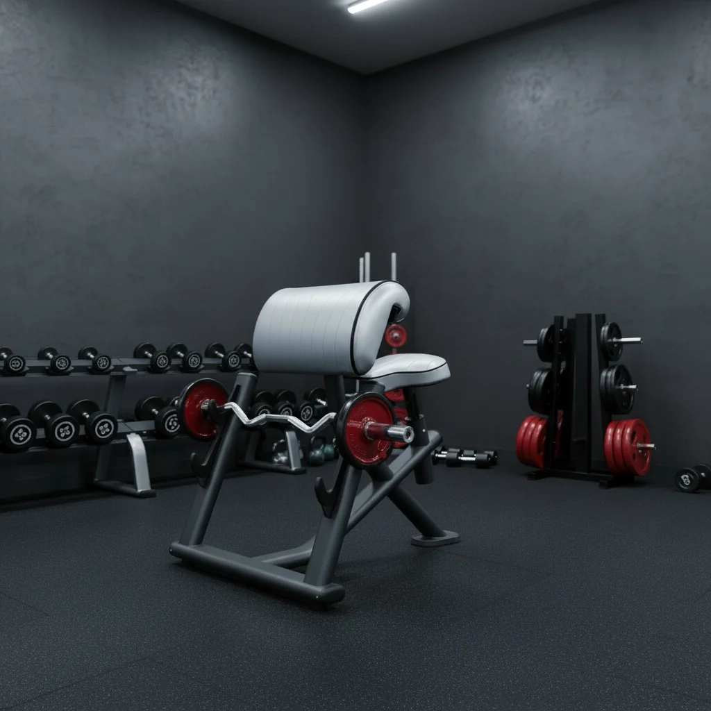 Commercial Steel Plate Loaded Biceps Trainer for Professional Gym-Heavy Duty Arm Curl Machine Bicep Isolation Strength