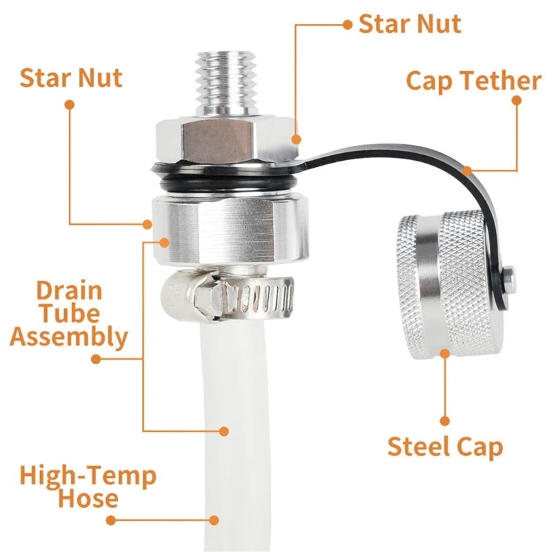 Quick Twist Oil Drain Valves With Magnet Leakproof Rustproof Compact Structure Dropship