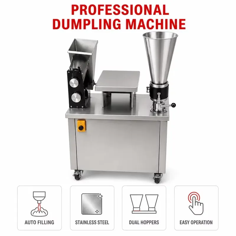 Automatic Dumpling Forming Machine Stainless Steel Commercial Type for Making Dumplings Wontons Empanadas