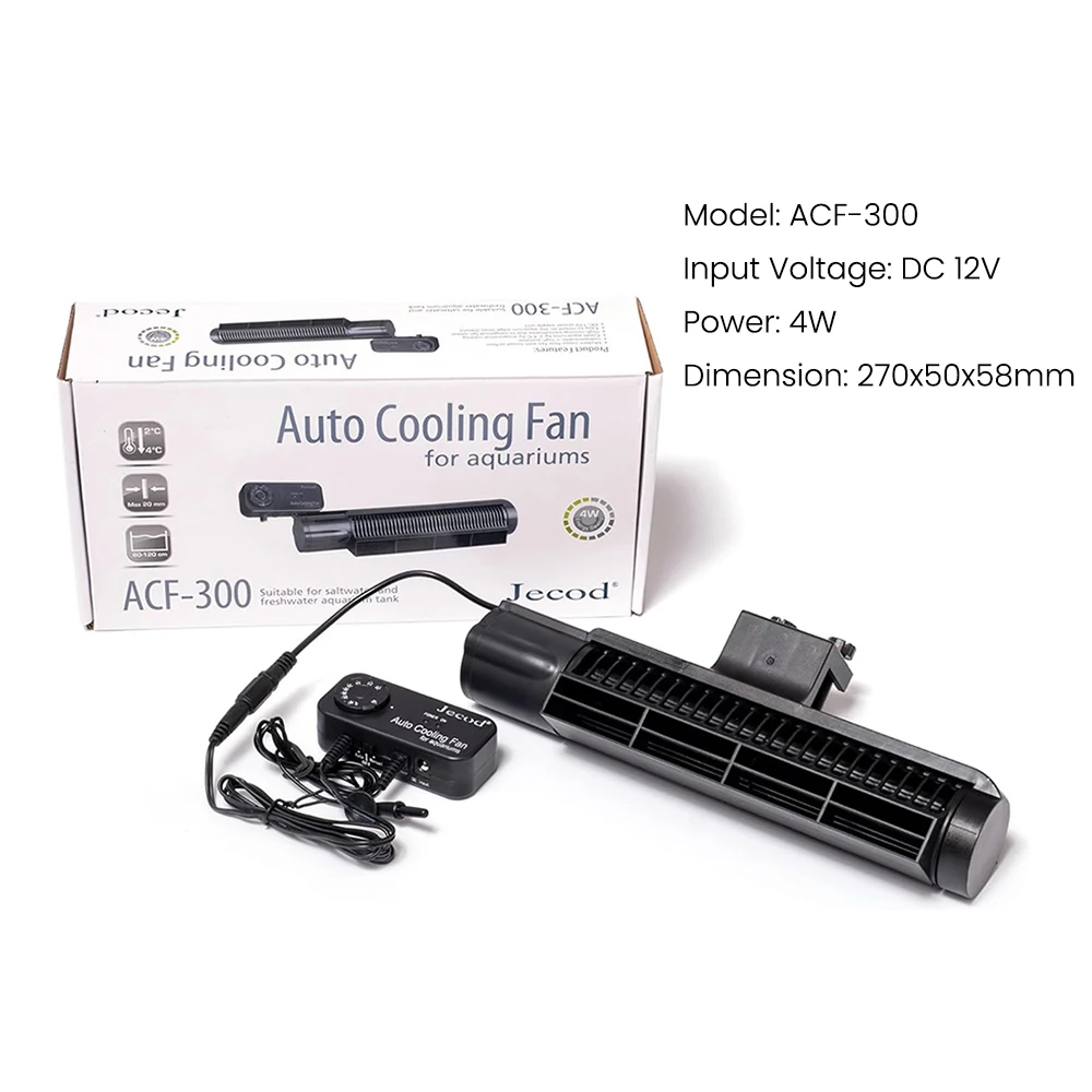 Jebao ACF-Serie Aquarium-Kühlventilator, geräuscharm, dreistufiger Schalter, automatische Thermostatsteuerung, Kühlgerät für Meerwasseraquarien – Detail 8