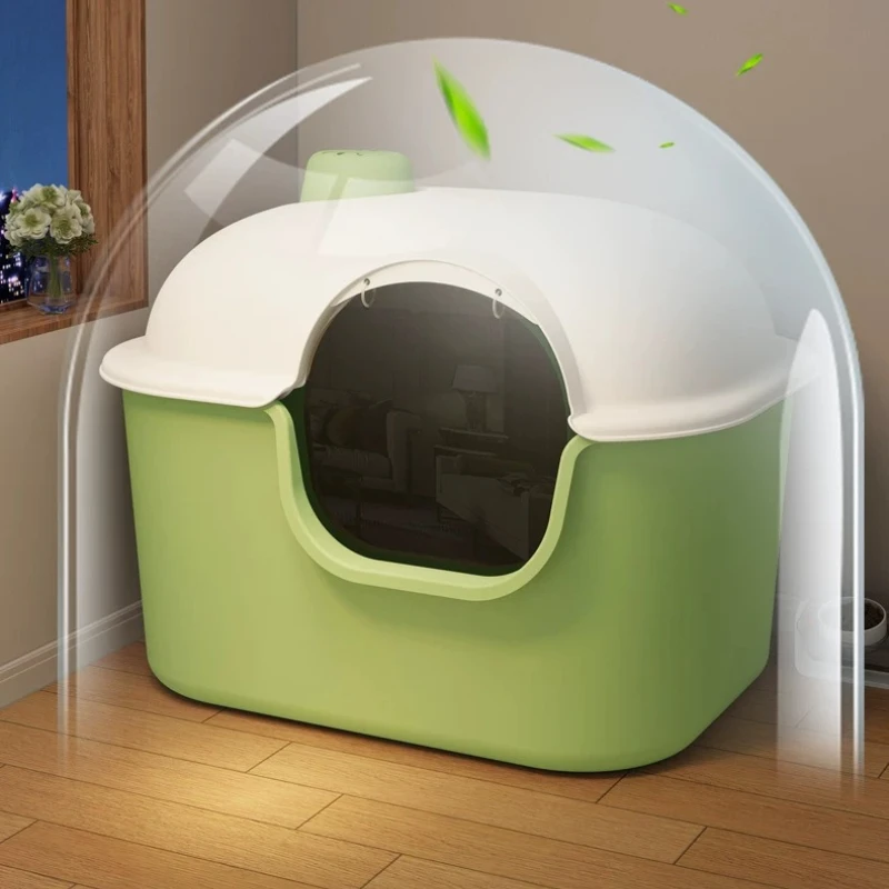Side Entrance Hiding Castle For Cats With Hole Litter Box Training Defecation Drawer Litter Box Arenero Para Gato Home Items