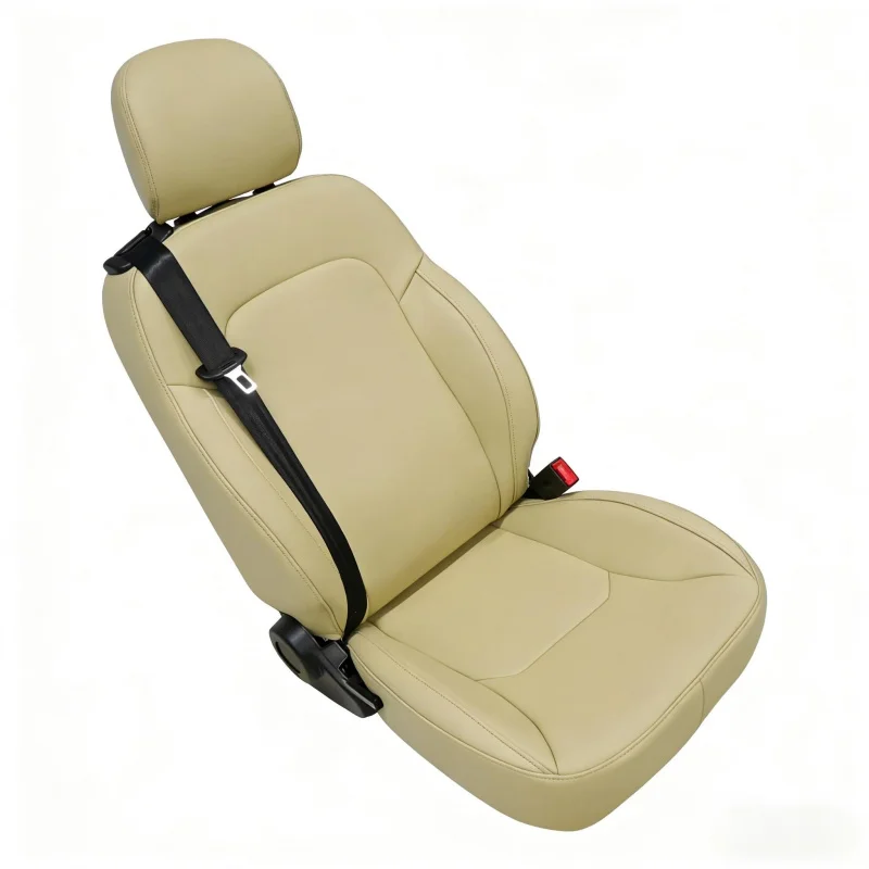 High Quality Leather Modified Safety Car Seat With Removable Rotatable Frosted Buckle Auto Interior Replacement Accessories