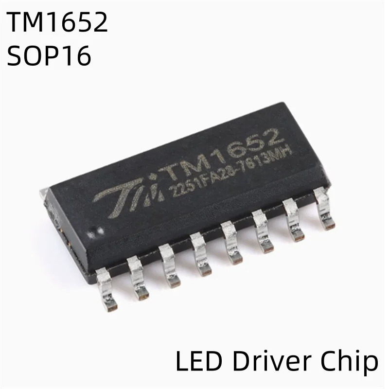 

NEW 50pcs TM1652 1652 SOP16 SMD New original LED (Light Emitting Diode/Digital Tube/Dot Matrix Screen) Driver Control Chip