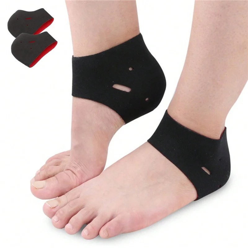 Plantar Fasciitis Heel Socks Anti-Crack Elastic Cloth For Achilles Tendonitis Calluses Spurs Cracked Feet Pain Relief Heel Pads