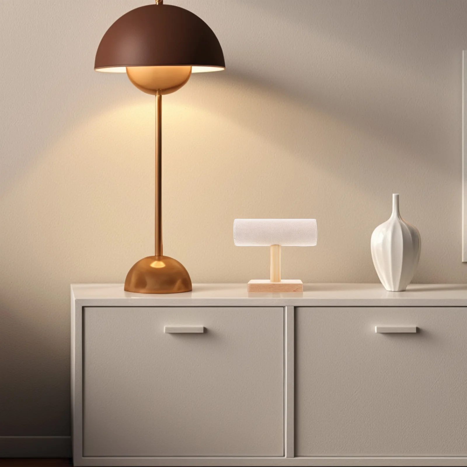 

Wooden Bracelet Holder Jewelry Display Stand Organizer Rack Compact Design for Women Home Store Girls Jewelry Storage Organizer